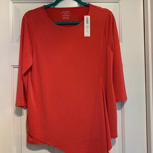 Chico's Size 1 Petite Asymmetrical Tunic